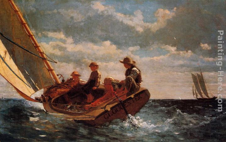 Breezing Up painting - Winslow Homer Breezing Up art painting